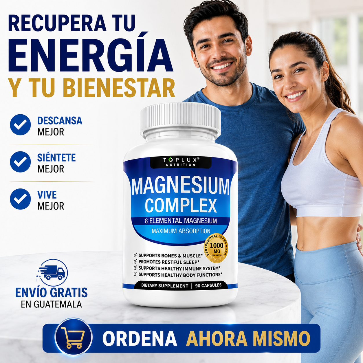 Magnesio Complex  60caps / 8 Beficios en 1 solo producto